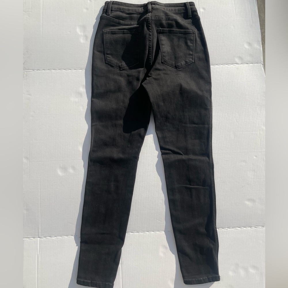 Flying Monkey Super High Rise Skinny Jeans Seam Detail Size 29 - Picture 3 of 5